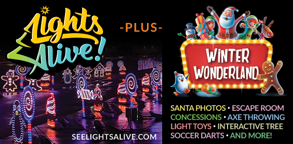 Lights Alive! Drive Thru Christmas Lights + Winter Wonderland Park-N-Play