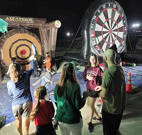 Inflatable Games Axe Throwing Soccer Darts